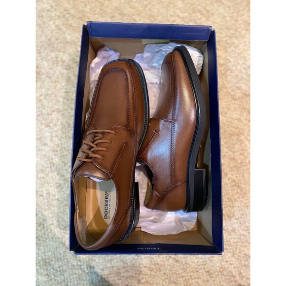Dockers Men’s Perspective Leather Oxford Dress Shoe 9M New in Box 100% Leather - Picture 8 of 12